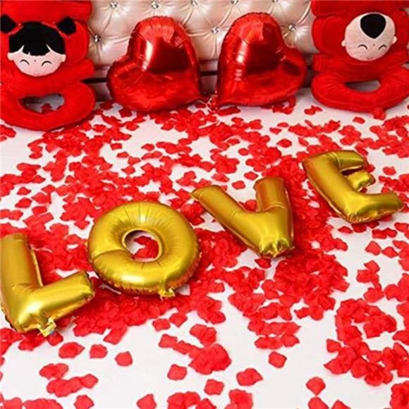 1000Pieces Light Blue Artificial SilkRose Petals Flower Decoration Wedding Party - Picture 4 of 5